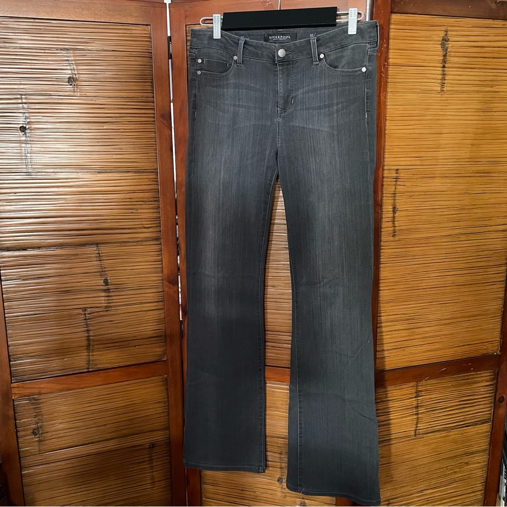 Liverpool Jeans Company Women's Boot Cut Jeans - Charcoal Gray